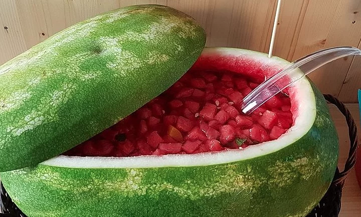 Bowle mit Wassermelone