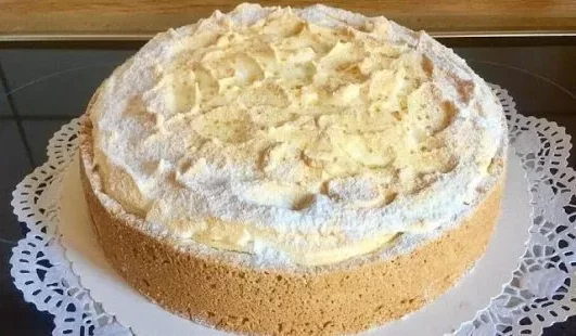 Pudding Schneekuchen mit Quark