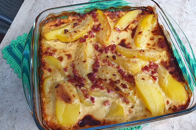 Kartoffelgratin alla Carbonara