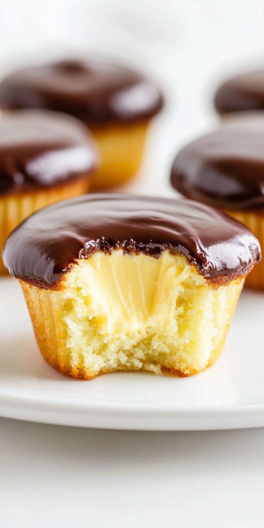 Boston Cream Pie Cupcakes