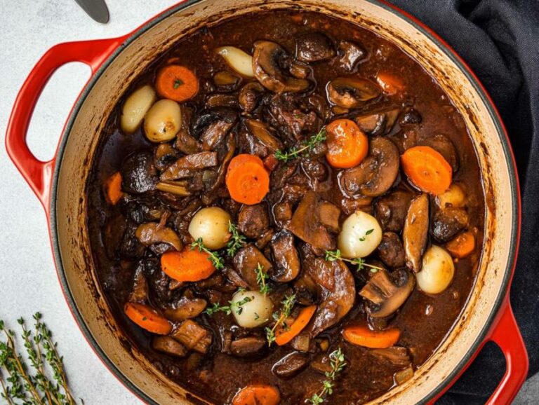 Red Wine Mushroom Stew